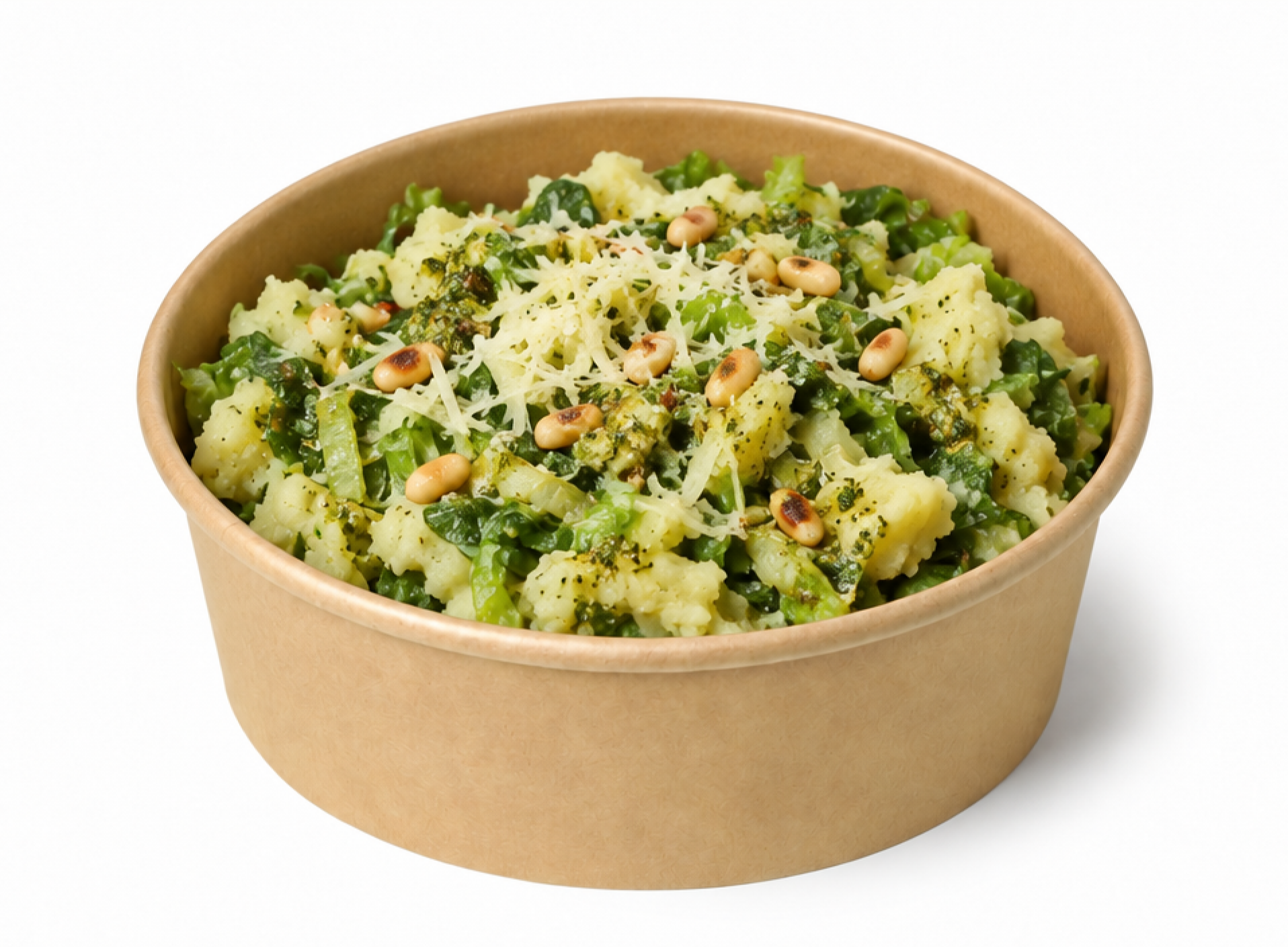 Stamppot andijvie met pesto