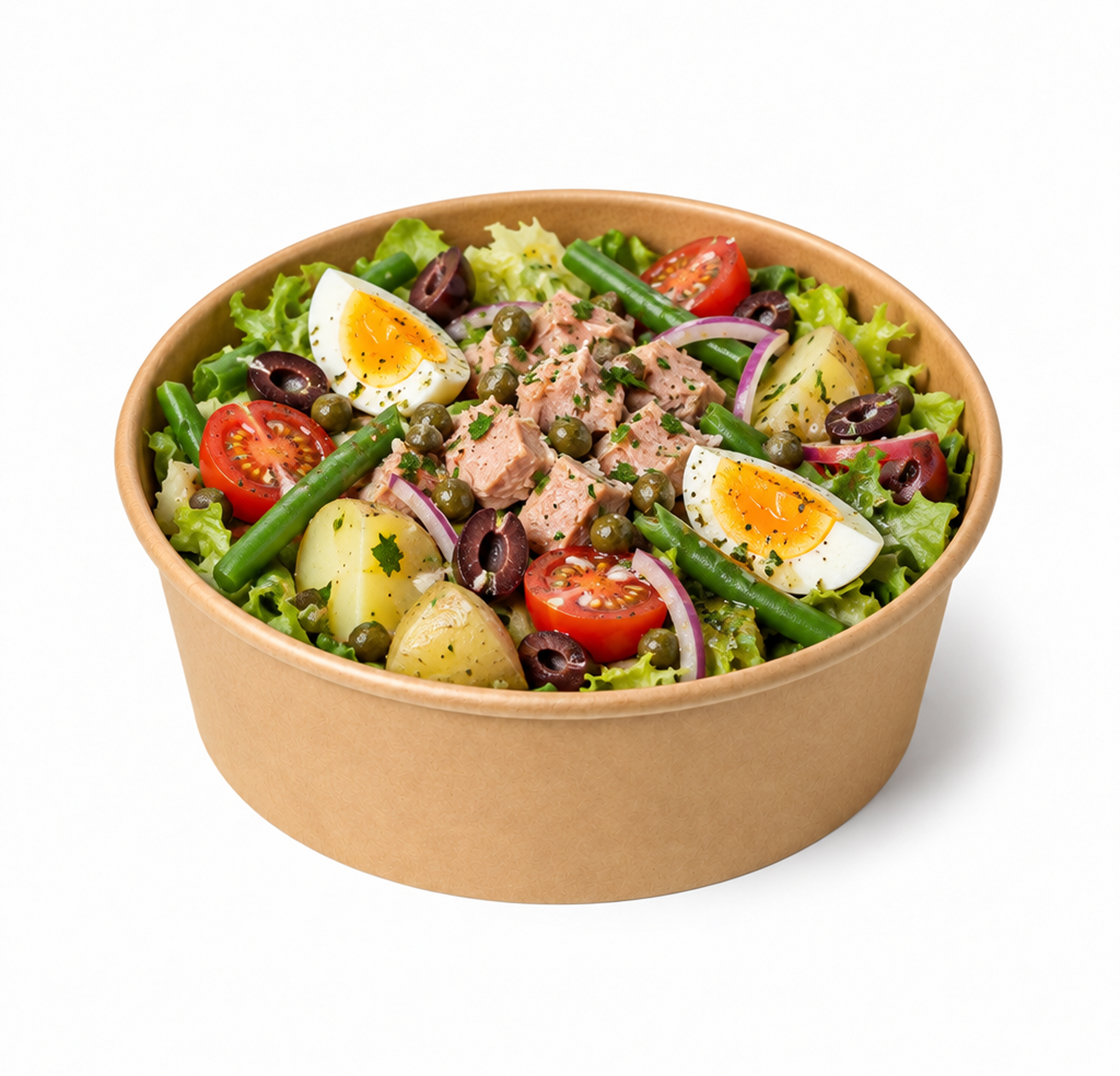 Salade niçoise met tonijn
