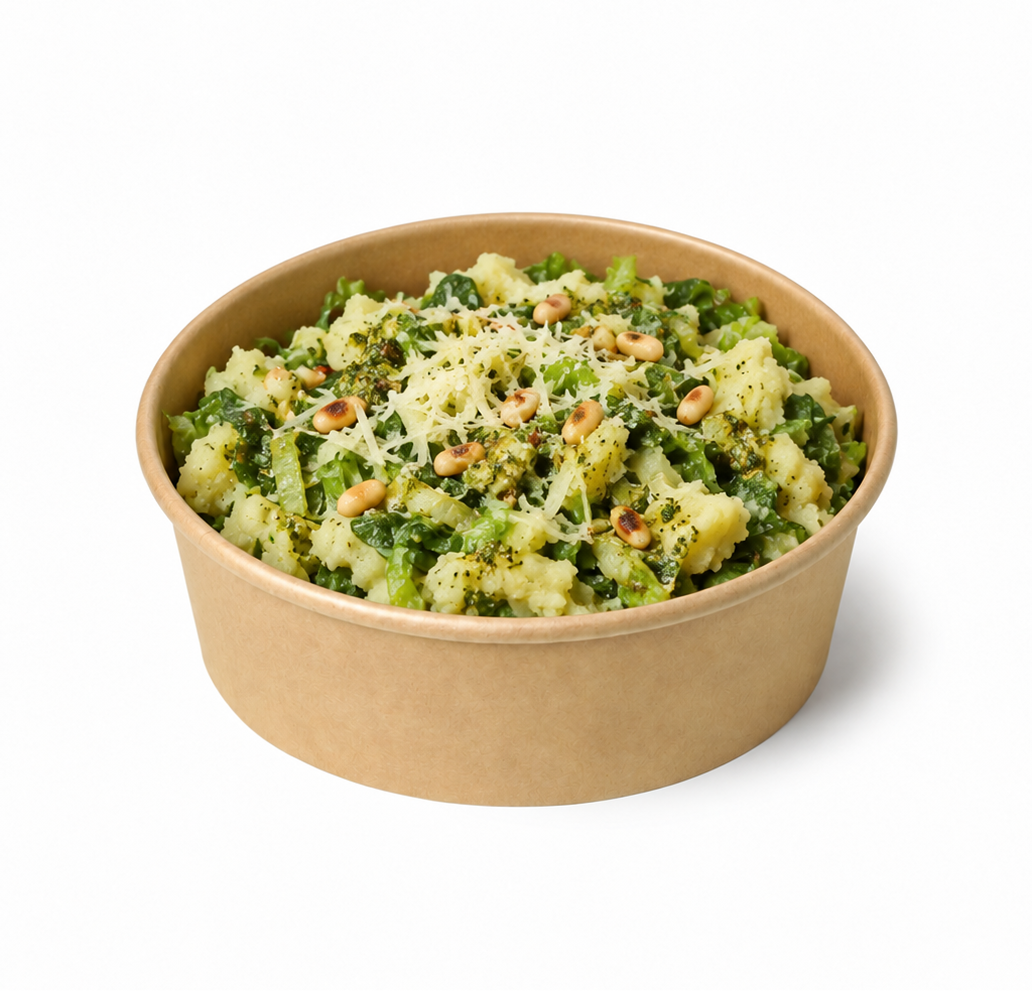 Stamppot andijvie met pesto